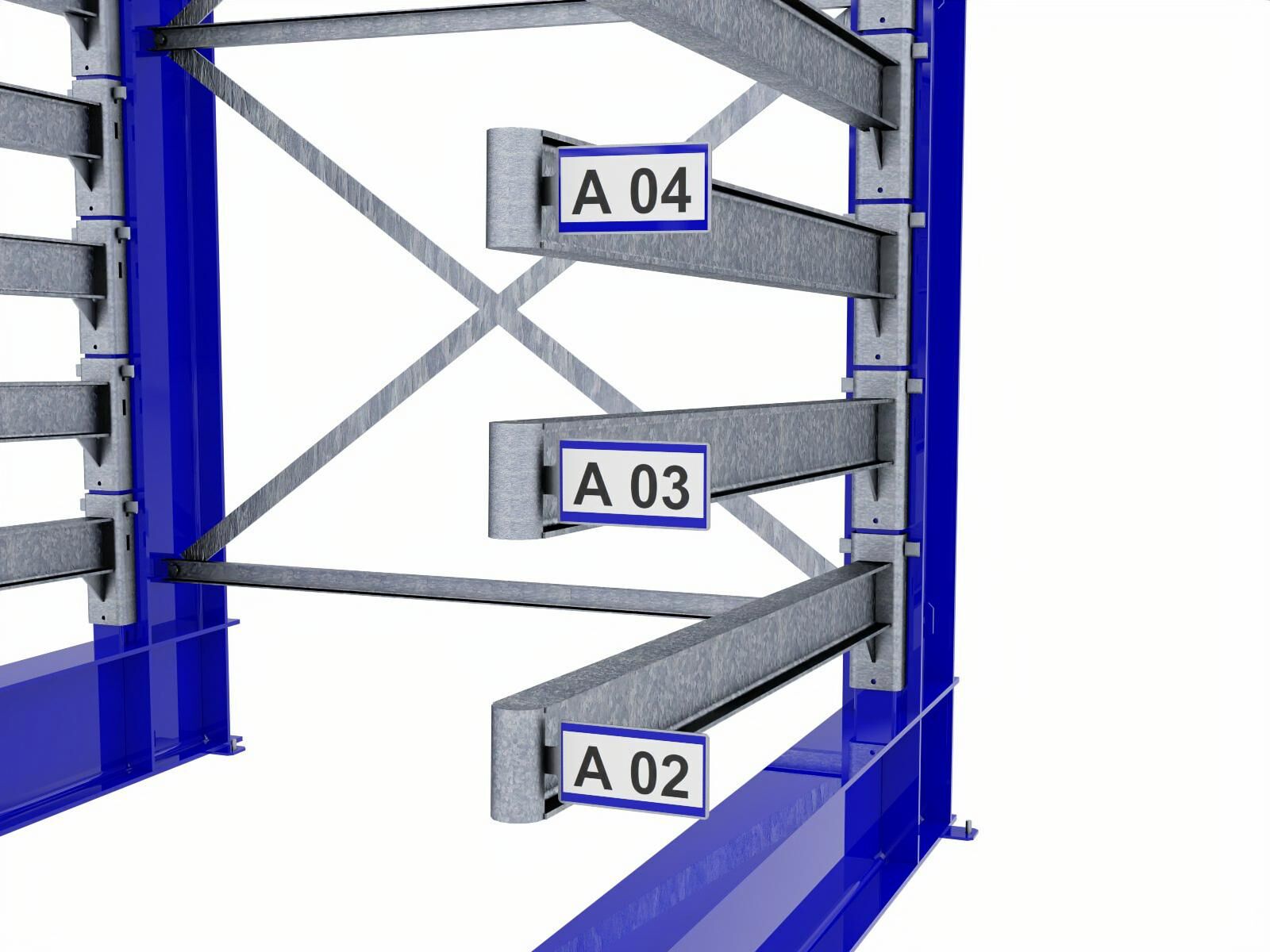 Regalschild für Kragarmregale – Bild 2