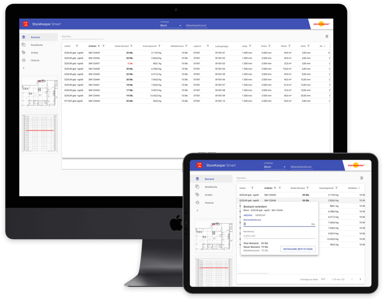 SmartKeeper App Desktop View