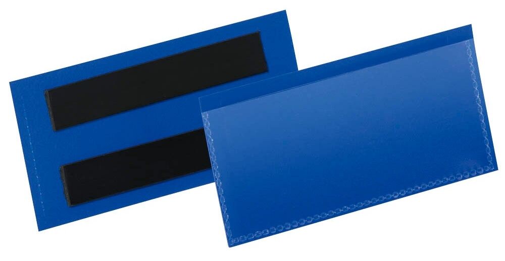 Magnetic label pocket